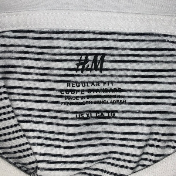 black & white striped H&M tee - Picture 2 of 3